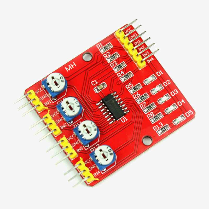 4 Channel Infrared Sensor Tracking Module - Image 3